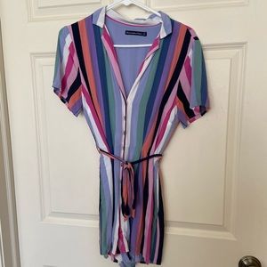 EUC Abercrombie stripped romper